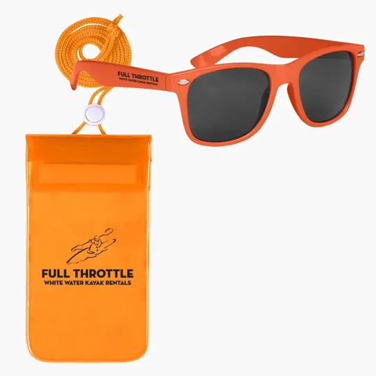 Poolside Fun Kit with Waterproof Pouch and Sunglasses
