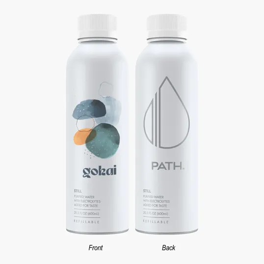 Path 20 oz. Aluminum Water Bottle with Purified Water — view 3