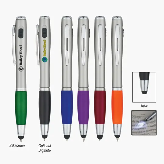 Trio Pen with LED Light and Stylus — view 7