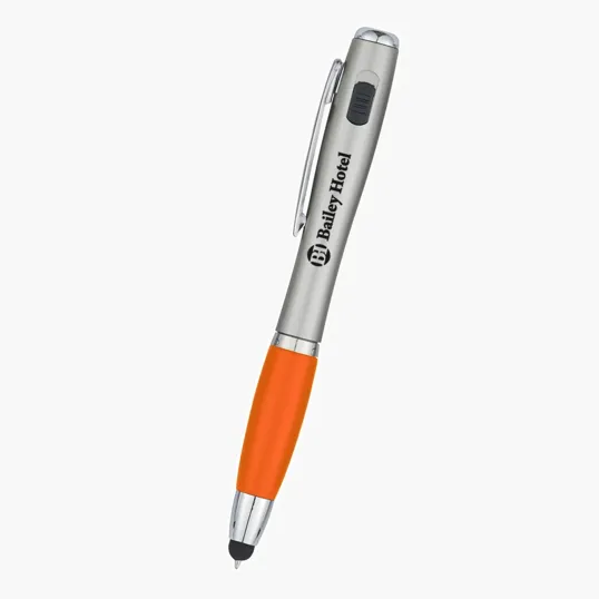 Trio Pen with LED Light and Stylus — view 4