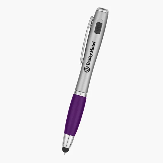 Trio Pen with LED Light and Stylus — view 5