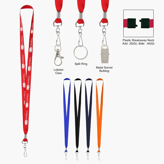 Admints & Zagabor 36" Polyester Lanyard with J-Hook