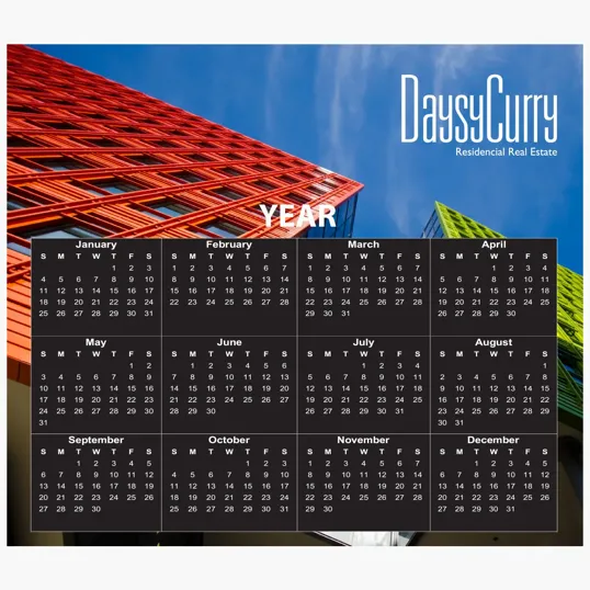 ADMINTS & ZAGABOR Calendar Magnet, 12 Month