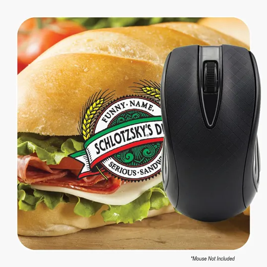 ADMINTS & ZAGABOR Dye Sublimated Computer Mouse Pad, 6"