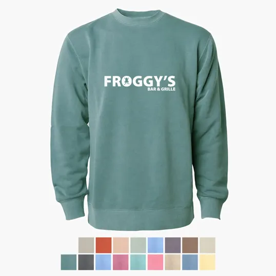 Independent Trading Company Midweight Pigment Dyed Crew Neck