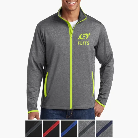 Sport-Tek Sport-Wick Stretch Contrast Full-Zip Jacket