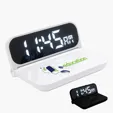 15W Cork Wireless Charger with Digital Clock Display — view 3