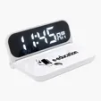 15W Cork Wireless Charger with Digital Clock Display — view 2