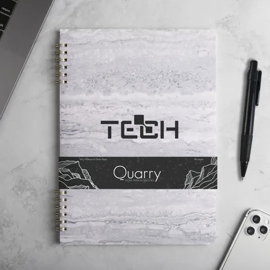 Ring Bound Stone Paper Notebook