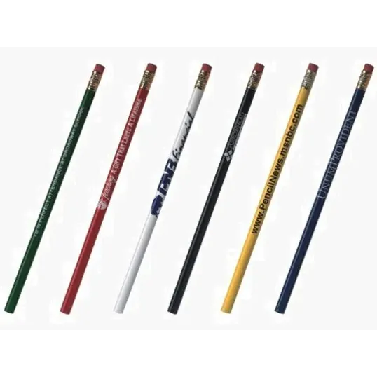 Foreman #2 Wood Pencil with Gold Ferrule and Pink Eraser