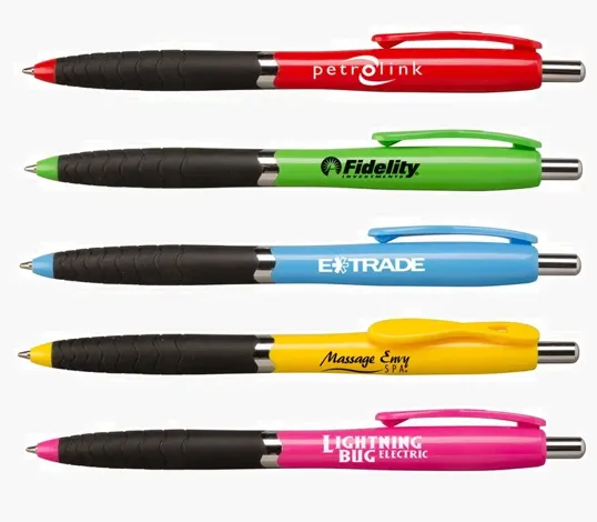 Simpatico® Plastic Ballpoint Pen with Ribbon Clip
