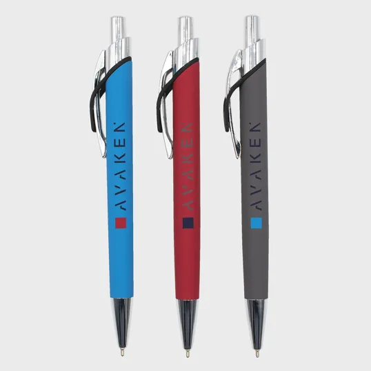 Regent Comfort Ballpoint Pen with Rubberized Metal Barrel