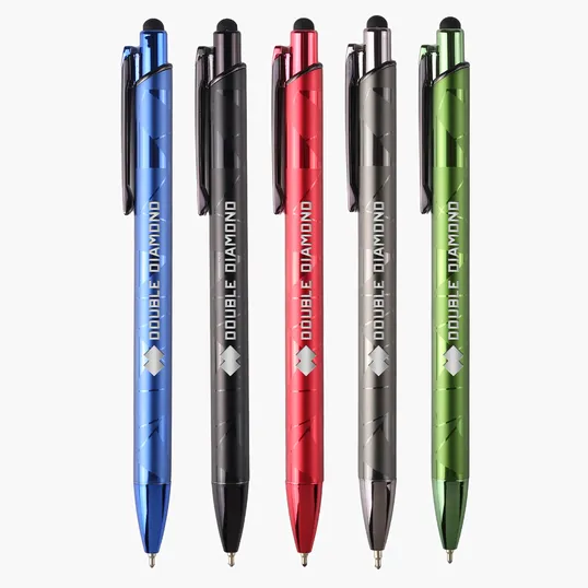 Gemini Gem Aluminum Stylus Pen with Click Mechanism