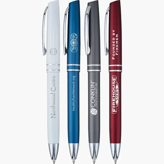 Vozzano™ Metal Ballpoint Pen with Push Retractable Cap