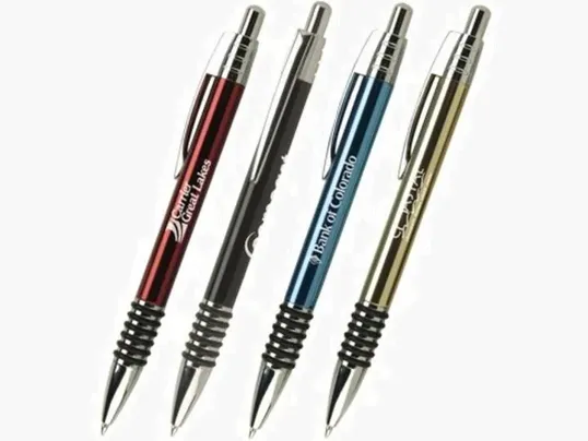 Olin Metal Ballpoint Pen with Rubber Ring Grip