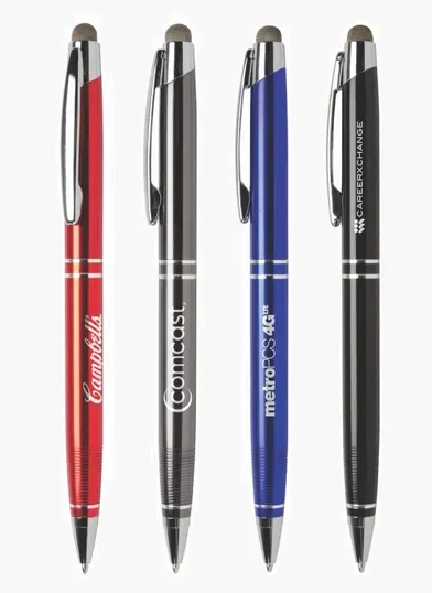 Smoothscript® Twist-Action Metal Stylus Pen with Microfiber Tip