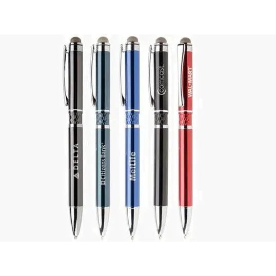 Farella® Stylus Pen, Aluminum Ballpoint with Microfiber Stylus