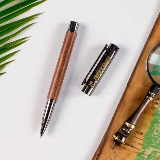 Luxwood Rollerball Pen in Rosewood and Gunmetal