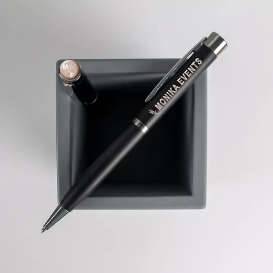 Amesbury Metal Twist-Action Executive Pen with Photodome