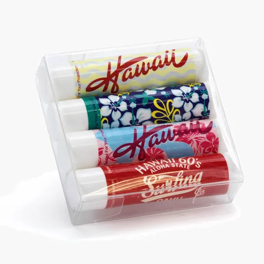 4 Pack SPF15 Beeswax Lip Moisturizer