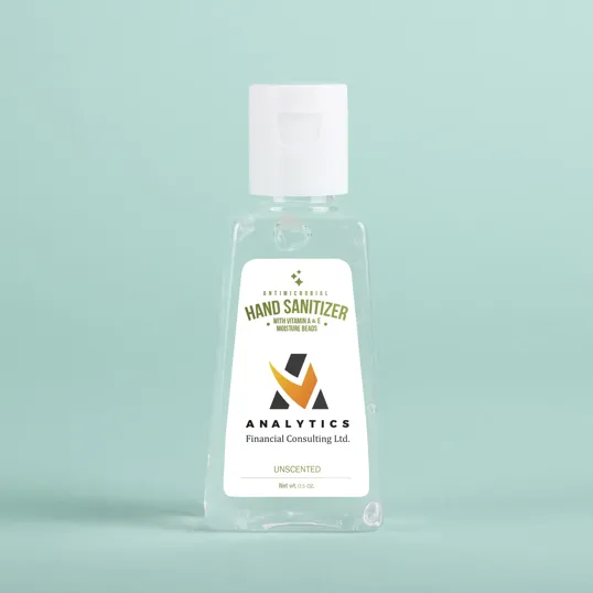 Hand Sanitizer Gel: 1 oz Triangle Bottle