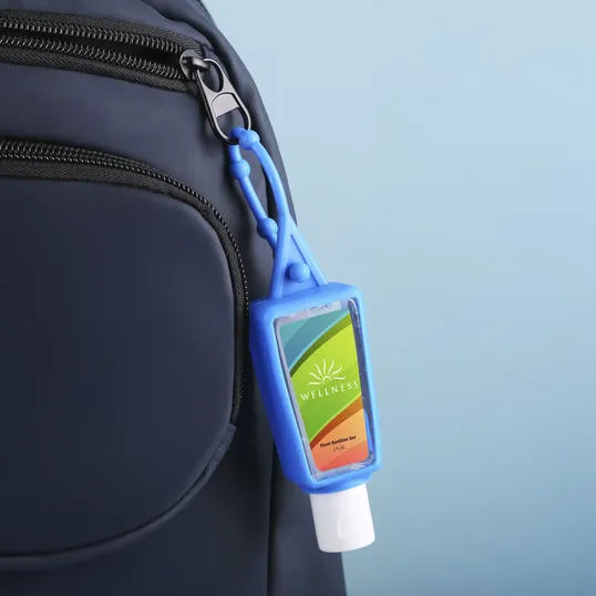 Hand Sanitizer Gel 1 oz Bottle with Carabiner