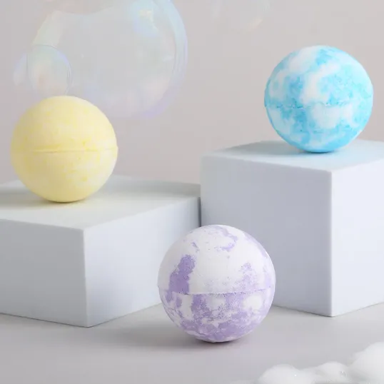Luxury Bath Bombs 3 Piece Set in Jute Bag