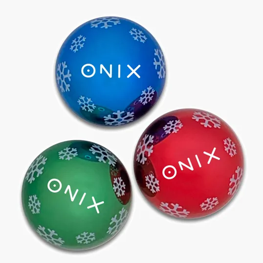 Metallic Lip Moisturizer Ball: Holiday Peppermint Lip Balm