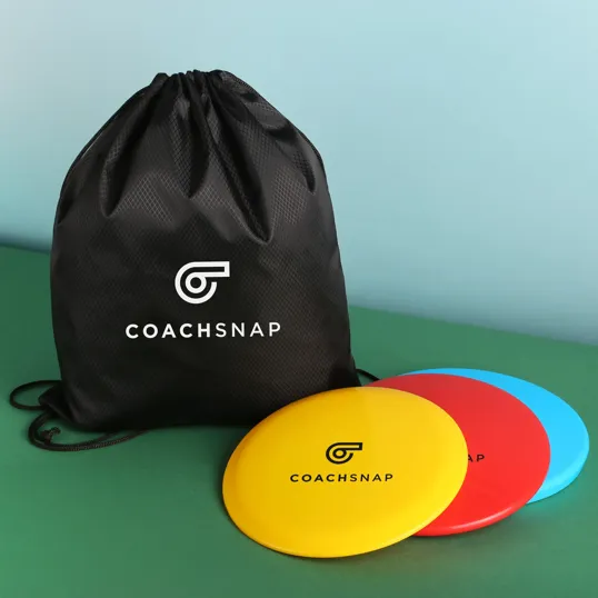Tri-Flight Disc Golf Set with Drawstring Bag
