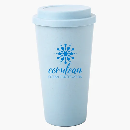 16 oz Wheat Straw Mug with Lid