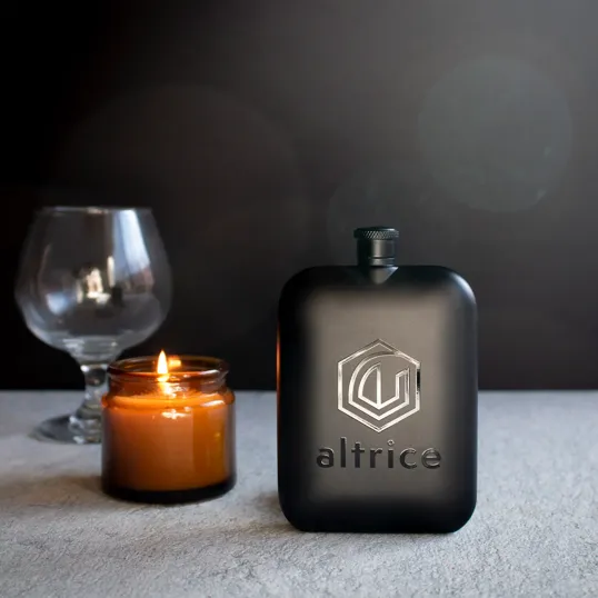 Signature Collection Luxe Flask, Stainless Steel