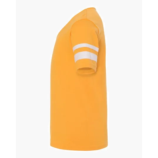 Augusta Sportswear Youth V-Neck Jersey with Striped Sleeves — view 27