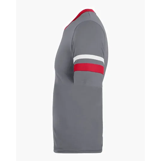 Augusta Sportswear Youth V-Neck Jersey with Striped Sleeves — view 28