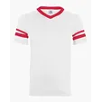 Augusta Sportswear Youth V-Neck Jersey with Striped Sleeves — view 13