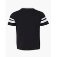 Augusta Sportswear Youth V-Neck Jersey with Striped Sleeves — view 14