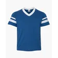 Augusta Sportswear Youth V-Neck Jersey with Striped Sleeves — view 12