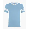 Augusta Sportswear Youth V-Neck Jersey with Striped Sleeves — view 8