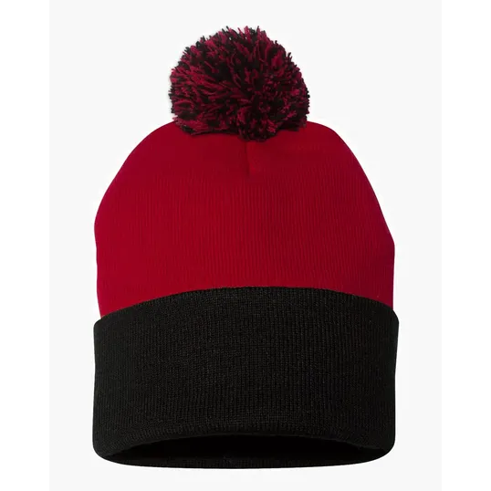 Sportsman 12" Pom-Pom Cuffed Beanie — view 33