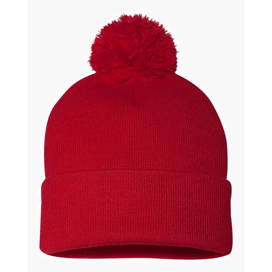 Sportsman 12" Pom-Pom Cuffed Beanie — view 27