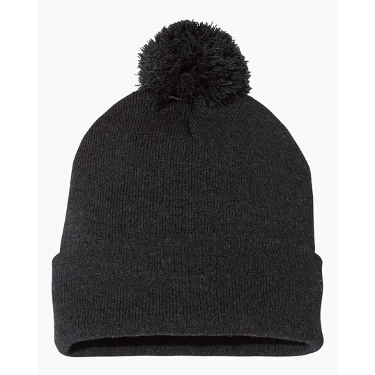 Sportsman 12" Pom-Pom Cuffed Beanie — view 13