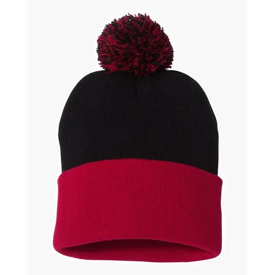 Sportsman 12" Pom-Pom Cuffed Beanie — view 4