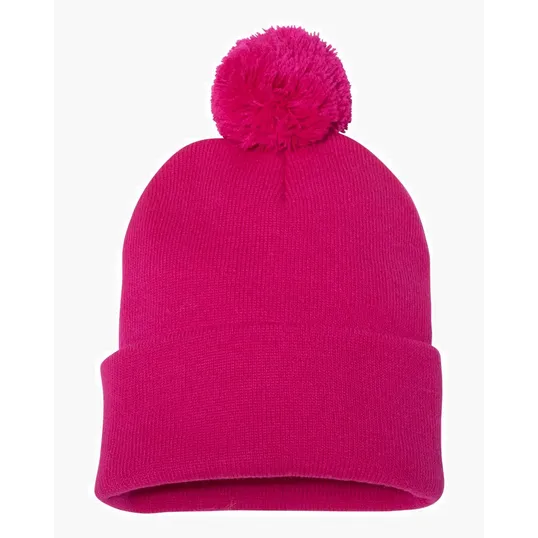 Sportsman 12" Pom-Pom Cuffed Beanie — view 24