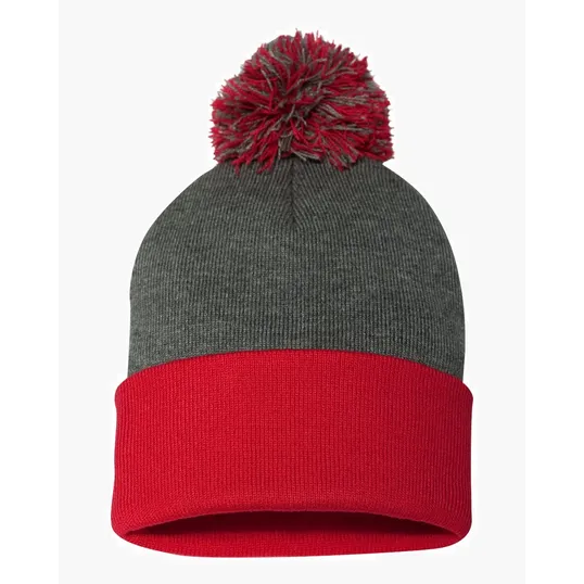 Sportsman 12" Pom-Pom Cuffed Beanie — view 8