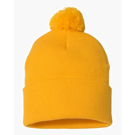 Sportsman 12" Pom-Pom Cuffed Beanie — view 11
