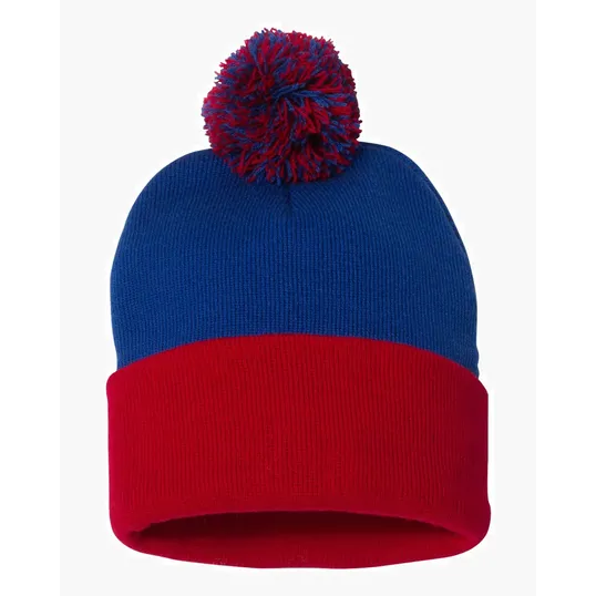 Sportsman 12" Pom-Pom Cuffed Beanie — view 32