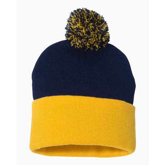 Sportsman 12" Pom-Pom Cuffed Beanie — view 22