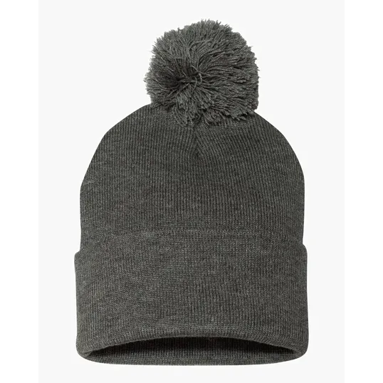 Sportsman 12" Pom-Pom Cuffed Beanie — view 5
