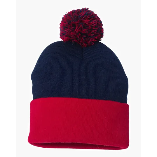 Sportsman 12" Pom-Pom Cuffed Beanie — view 23