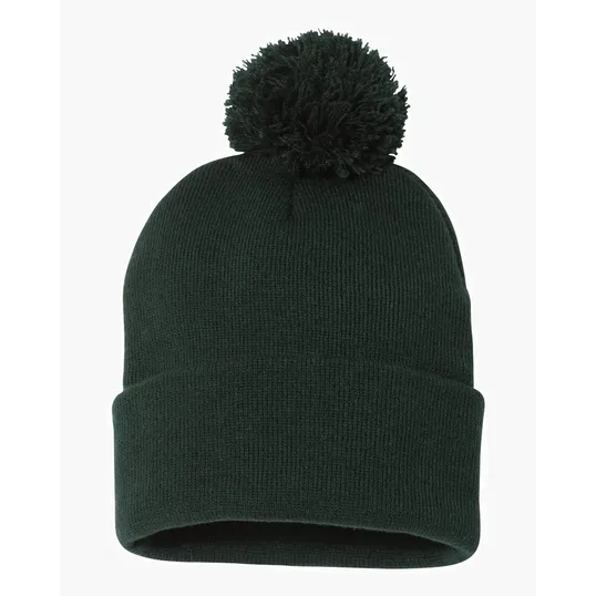 Sportsman 12" Pom-Pom Cuffed Beanie — view 9