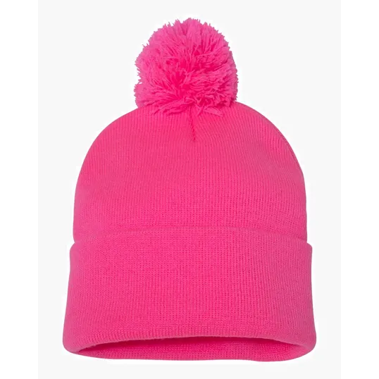 Sportsman 12" Pom-Pom Cuffed Beanie — view 26